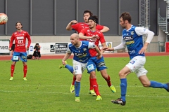 Johan Patriksson i matchen mot Östers IF på Rimnersvallen. FOTO: Susann Sannefjäll