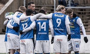 Uppladdning inför träningsmatch mot Sävedalens IF. FOTO: Tomas Sandström